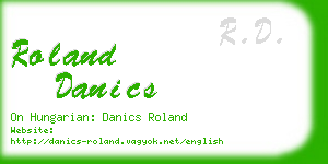 roland danics business card